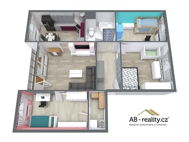 Prodej bytu 4+1, Teplice, Habrová, 95 m2