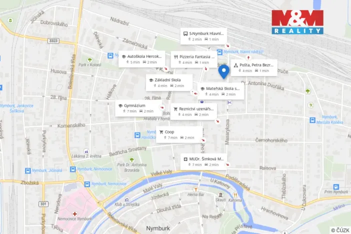 Prodej bytu 2+kk, Nymburk, Masarykova, 43 m2