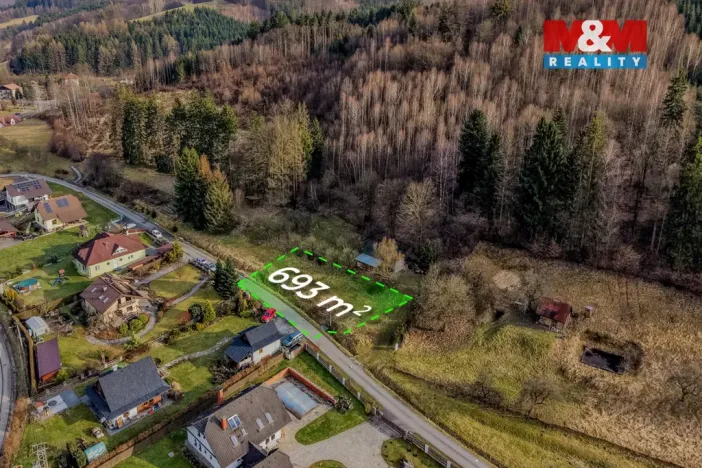 Prodej pozemku pro bydlení, Bystřička, 693 m2
