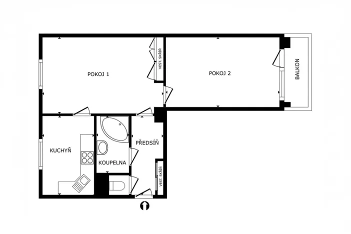 Pronájem bytu 2+1, Praha - Hloubětín, Zelenečská, 52 m2