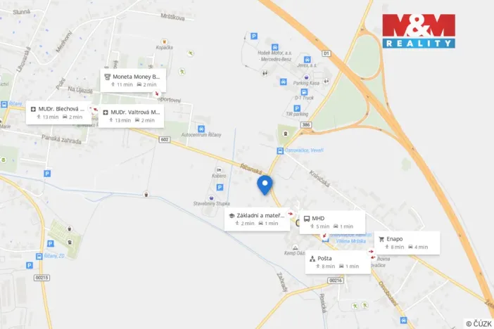 Prodej obchodního prostoru, Ostrovačice, náměstí Viléma Mrštíka, 282 m2