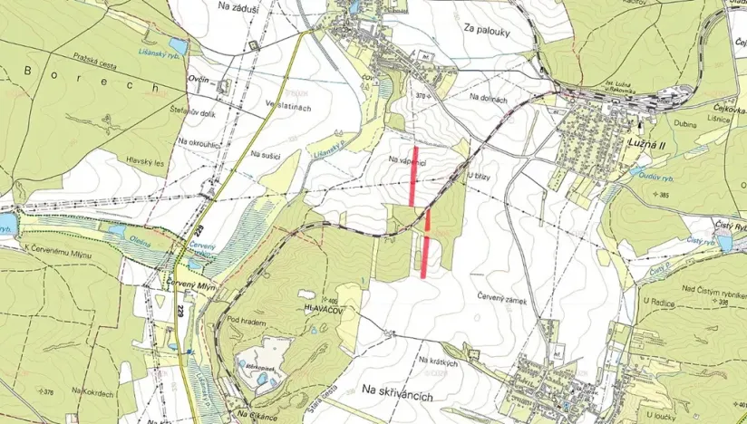 Prodej pole, Lužná, 15155 m2