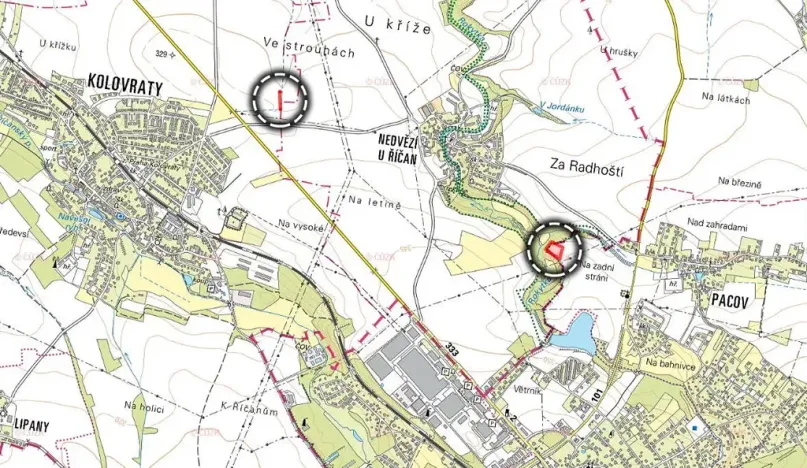 Prodej pole, Praha - Kolovraty, 1841 m2