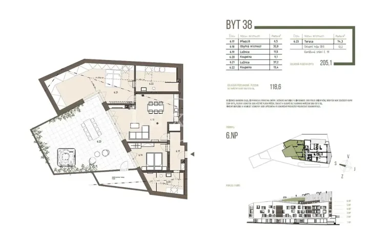 Prodej bytu 3+kk, Železná Ruda, 112 m2
