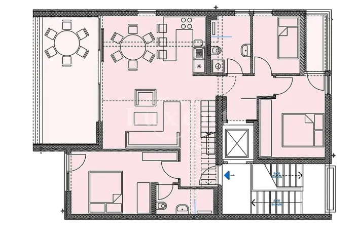 Prodej bytu 3+kk, Trogir, Chorvatsko, 107 m2