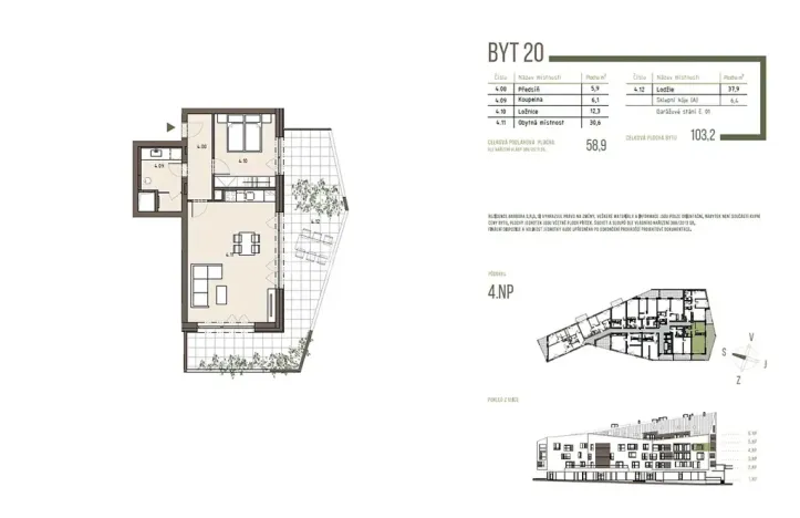 Prodej bytu 2+kk, Železná Ruda, 54 m2