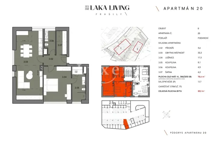 Prodej bytu 2+kk, Prášily, 89 m2