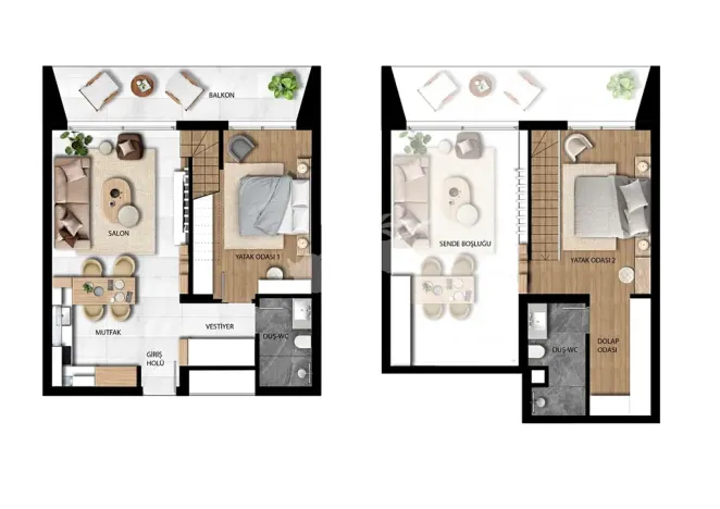 Prodej bytu 1+1, Trikomo, Kypr, 55 m2