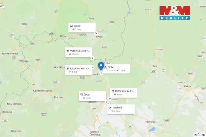 Prodej pozemku pro bydlení, Polevsko, 1345 m2