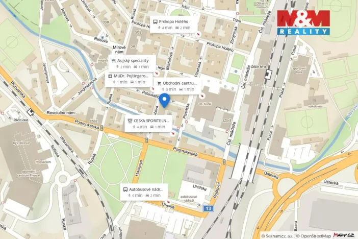 Prodej obchodního prostoru, Děčín - Děčín IV-Podmokly, Bezručova, 61 m2