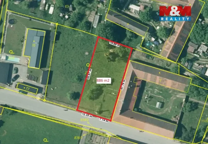 Prodej pozemku pro bydlení, Lišov - Vlkovice, 886 m2