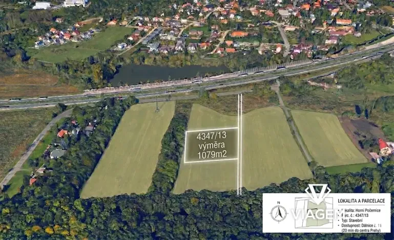 Prodej zahrady, Praha, 1079 m2