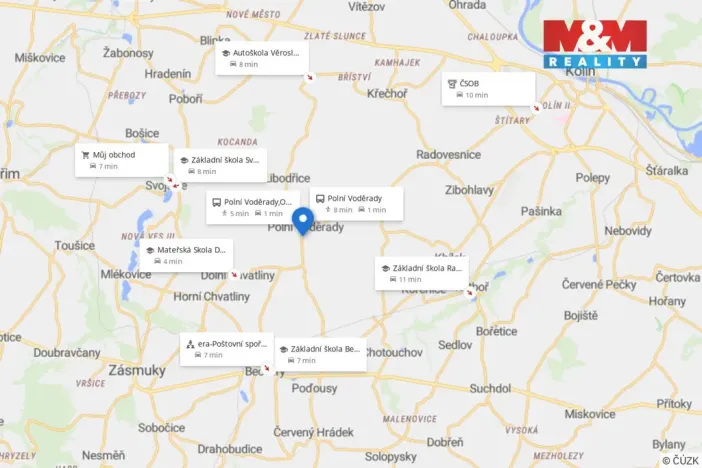 Prodej pozemku pro bydlení, Polní Voděrady, 860 m2