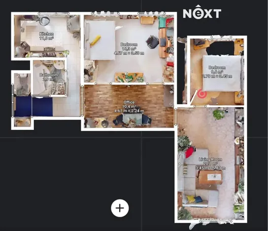 Prodej bytu 3+1, Tábor, Hanojská, 78 m2