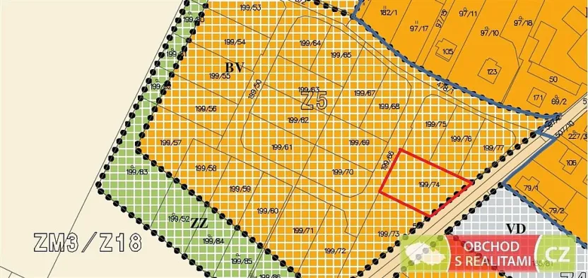 Prodej pozemku, Stolany, 1263 m2