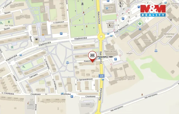 Pronájem bytu 1+kk, Louny, Palackého, 36 m2