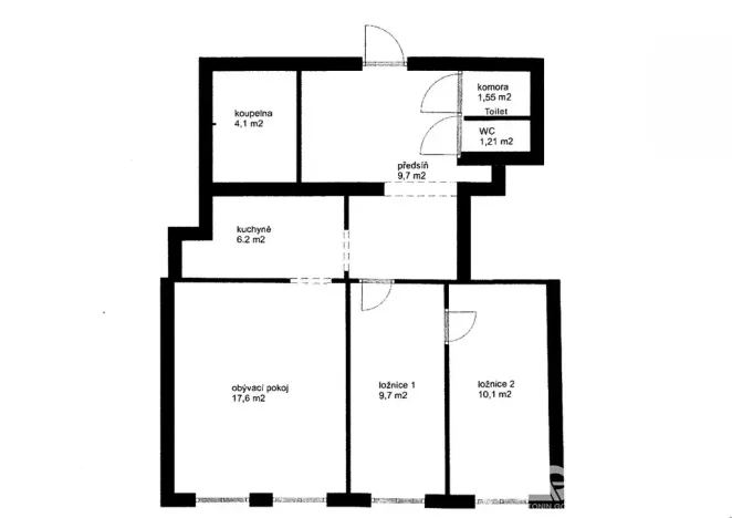 Prodej bytu 3+1, Praha - Vinohrady, náměstí Míru, 62 m2