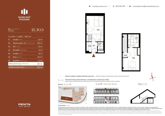 Prodej bytu 2+kk, Praha - Nusle, Bělehradská, 54 m2