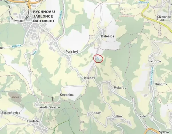 Prodej podílu pole, Malá Skála, 891 m2