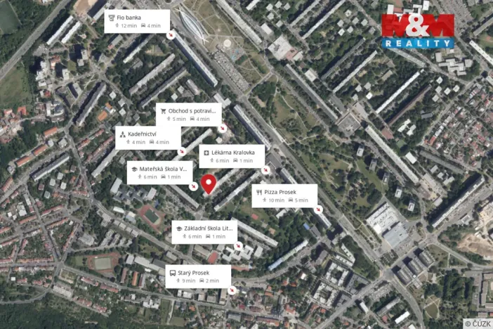 Prodej bytu 3+kk, Praha - Prosek, Veltruská, 54 m2