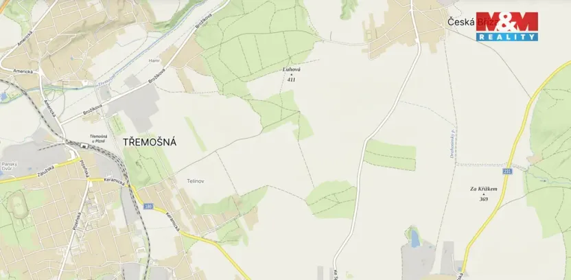 Prodej louky, Třemošná, 16129 m2