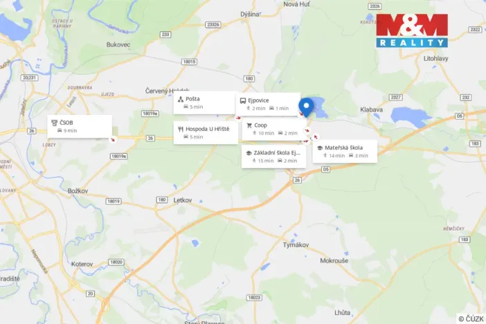 Prodej pozemku pro bydlení, Ejpovice, 410 m2