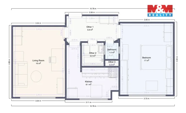 Pronájem bytu 2+1, Praha - Vokovice, Súdánská, 56 m2