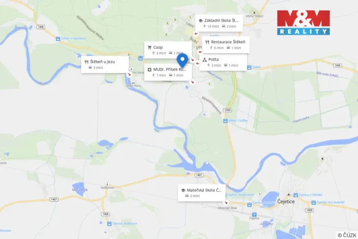 Prodej rodinného domu, Štěkeň, U Zámku, 834 m2