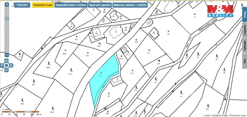 Prodej louky, Vysoké nad Jizerou - Stará Ves, 1180 m2