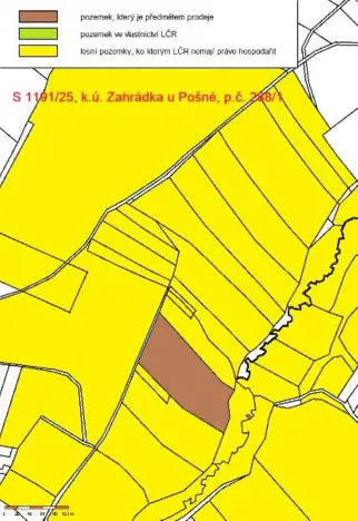Prodej lesa, Pošná, 12283 m2