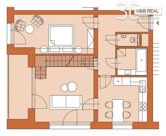 Prodej bytu 3+1, Halenkov, 101 m2