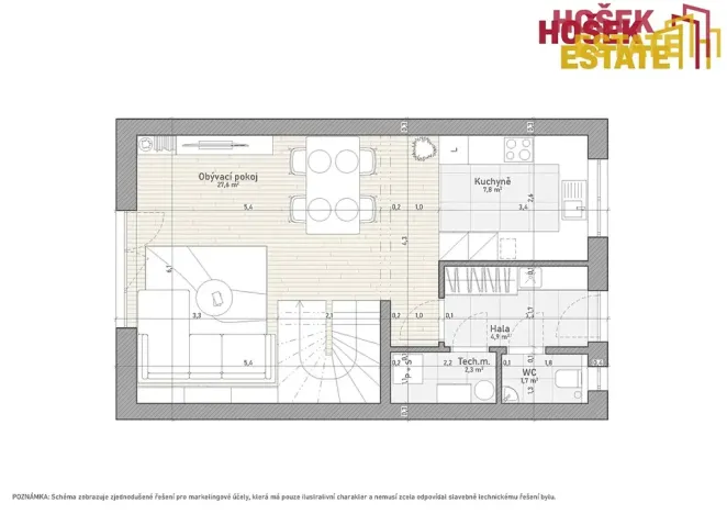 Prodej rodinného domu, Holubice, 93 m2