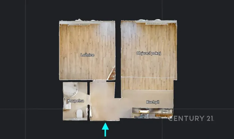 Pronájem bytu 2+kk, Ostrava, U Studia, 36 m2