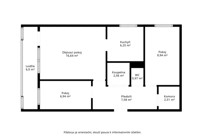 Prodej bytu 3+1, Praha - Prosek, Bohušovická, 55 m2