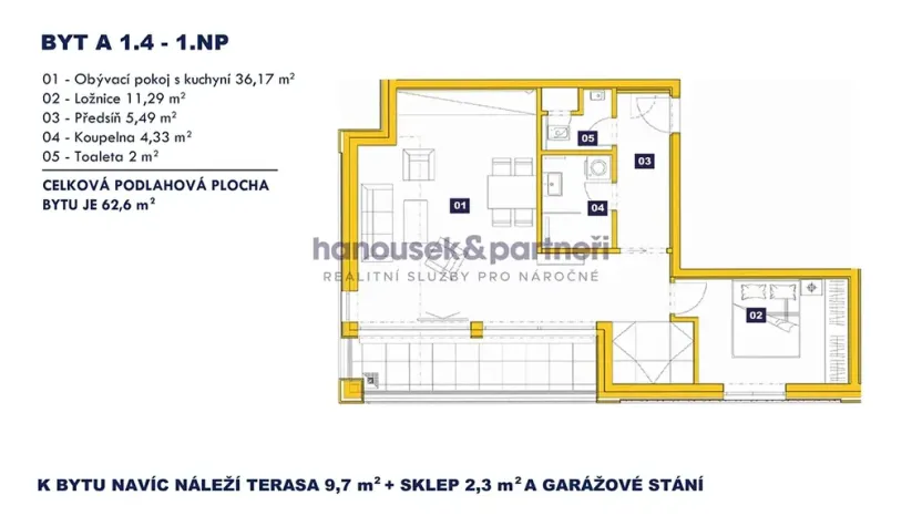Prodej bytu 2+kk, Vrchlabí, Pražská, 62 m2
