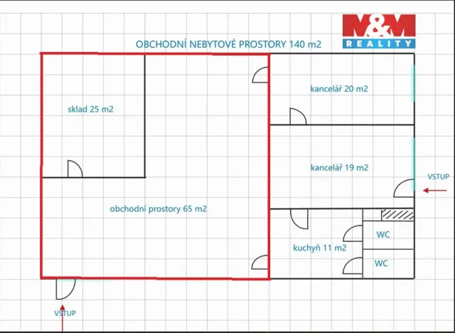 Pronájem obchodního prostoru, Pardubice - Zelené Předměstí, 17. listopadu, 90 m2