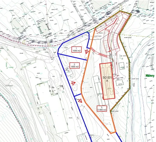 Prodej pozemku pro bydlení, Hamry, 5900 m2