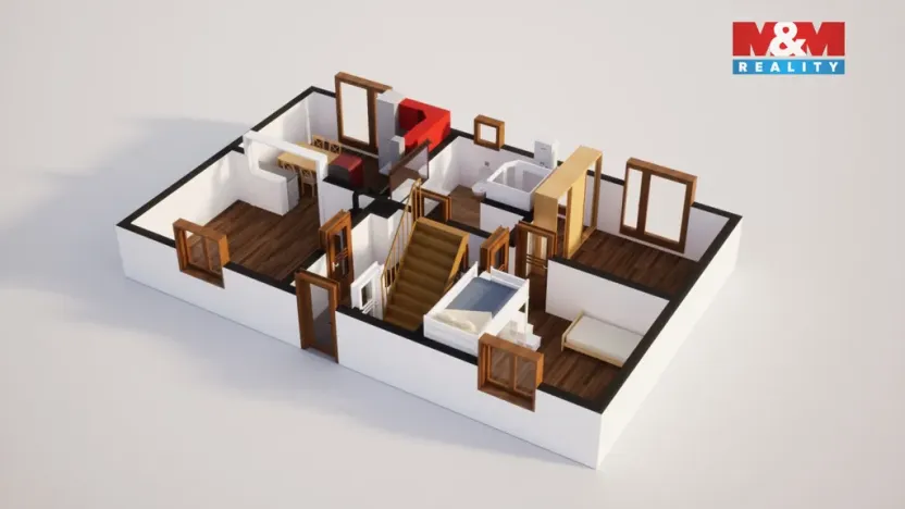 Prodej rodinného domu, Hostomice, Palackého, 150 m2