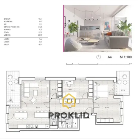 Prodej bytu 3+kk, Olomouc, Milana Ticháka, 108 m2