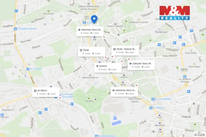 Prodej bytu 2+1, Aš, Karlova, 52 m2