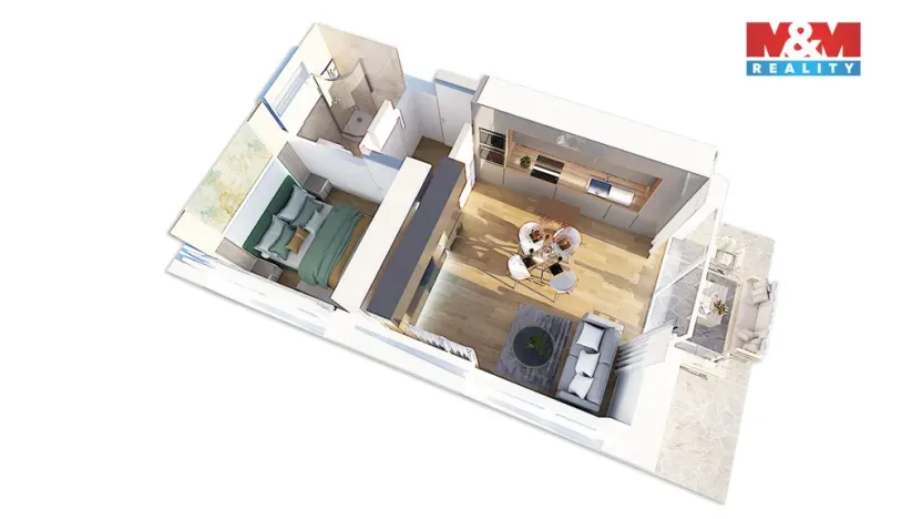 Prodej bytu 2+kk, Králíky - Červený Potok, 39 m2