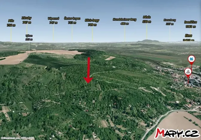 Prodej zahrady, Židlochovice, 4210 m2