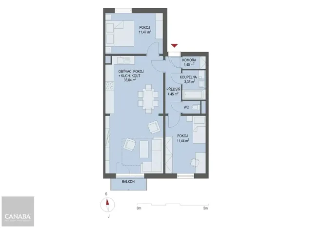 Prodej bytu 3+kk, Nehvizdy, 68 m2