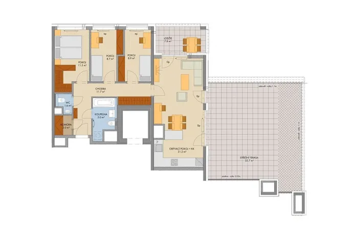 Prodej bytu 4+kk, Praha, Svitákova, 85 m2