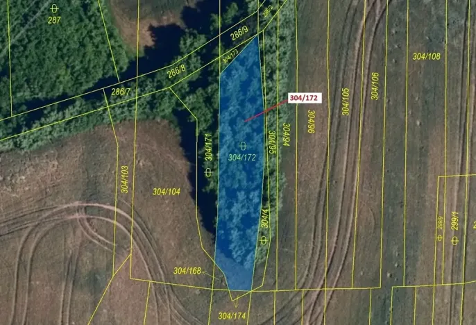 Dražba pozemku, Ivančice, 597 m2