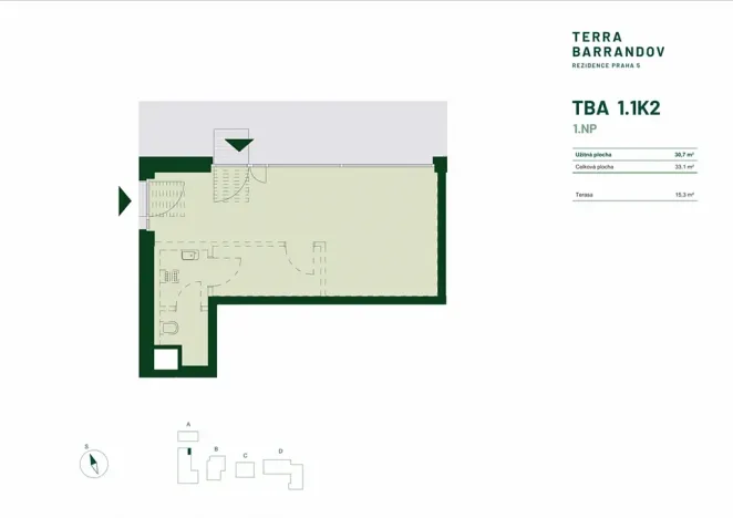 Prodej obchodního prostoru, Praha - Hlubočepy, Silurská, 33 m2