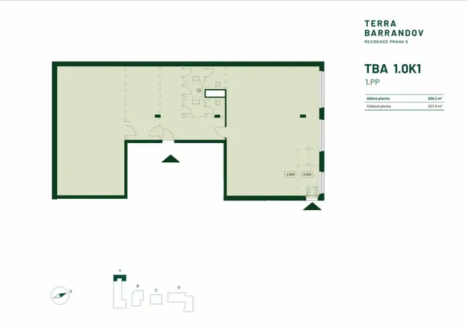 Prodej obchodního prostoru, Praha - Hlubočepy, Silurská, 227 m2
