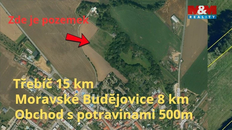 Prodej pozemku pro bydlení, Jaroměřice nad Rokytnou, 999 m2