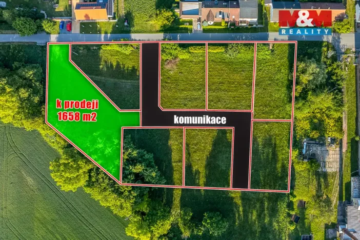 Prodej pozemku pro bydlení, Hrobice, 1658 m2