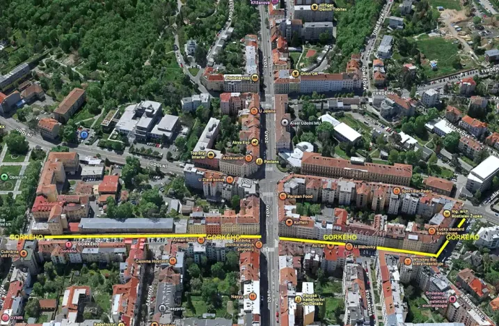 Pronájem bytu 1+1, Brno, Gorkého, 40 m2